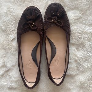 Cole Haan | Brown suede tasseled moccasin style slip on driving shoes | size 8.5